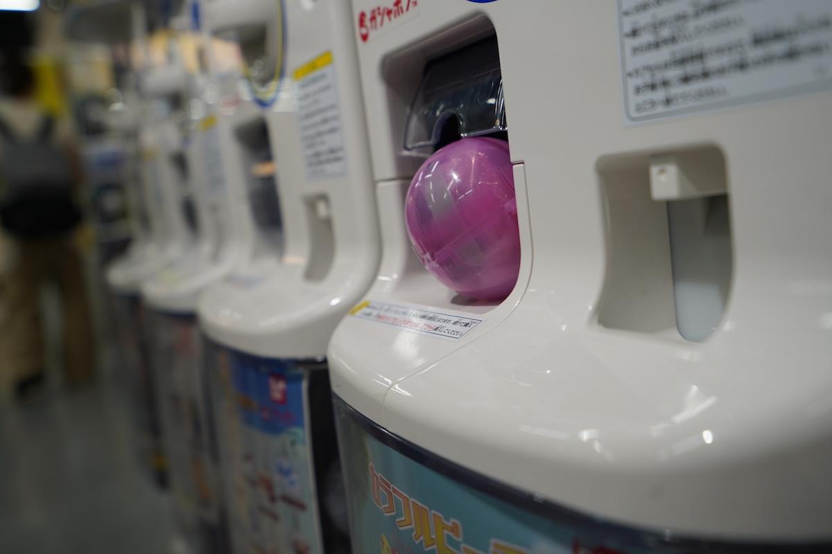 We spin real gachapon machines