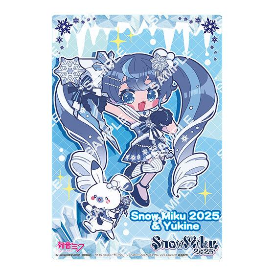 [Jumbo Carddass/Flat Gashapon] Hatsune Miku SNOW MIKU 2025 Clear Visual Poster 5