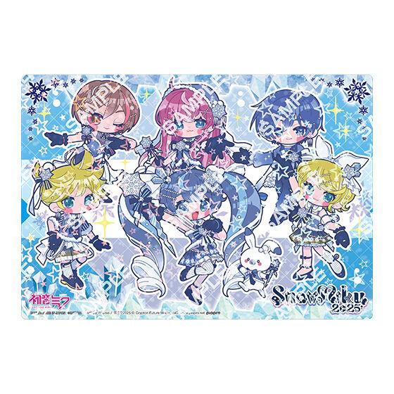 [Jumbo Carddass/Flat Gashapon] Hatsune Miku SNOW MIKU 2025 Clear Visual Poster 6