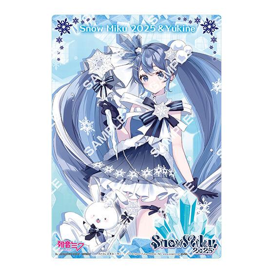 [Jumbo Carddass/Flat Gashapon] Hatsune Miku SNOW MIKU 2025 Clear Visual Poster 7