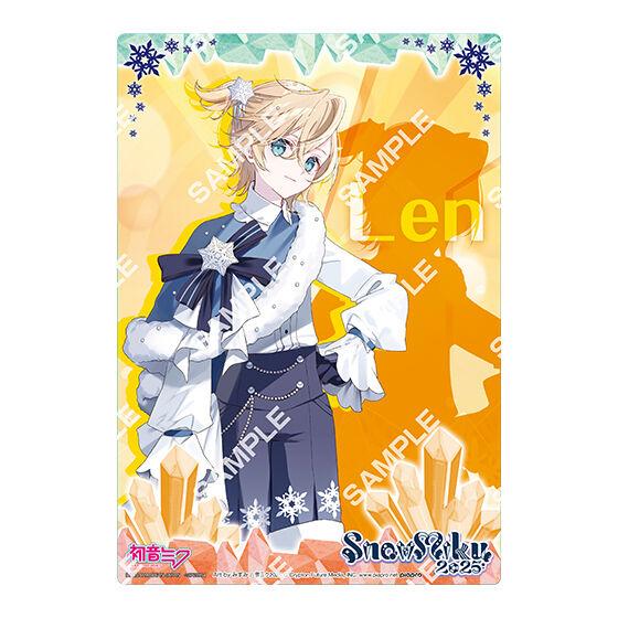 [Jumbo Carddass/Flat Gashapon] Hatsune Miku SNOW MIKU 2025 Clear Visual Poster 9
