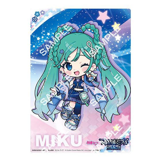 [Jumbo Carddass/Flat Gashapon] Hatsune Miku Clear Visual Poster ~Magical Mirai 2025~ 3
