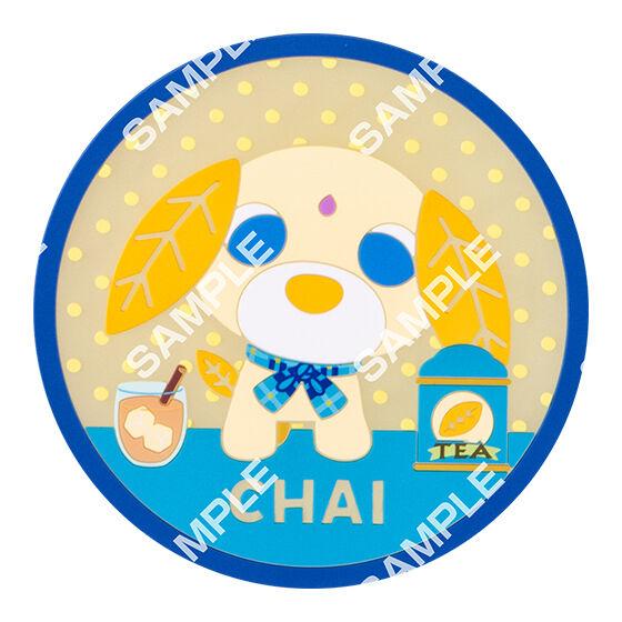 [Flat Gachapon] Ocha Dog Clear Rubber Coaster 3
