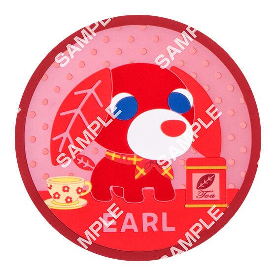 [Flat Gachapon] Ocha Dog Clear Rubber Coaster 4