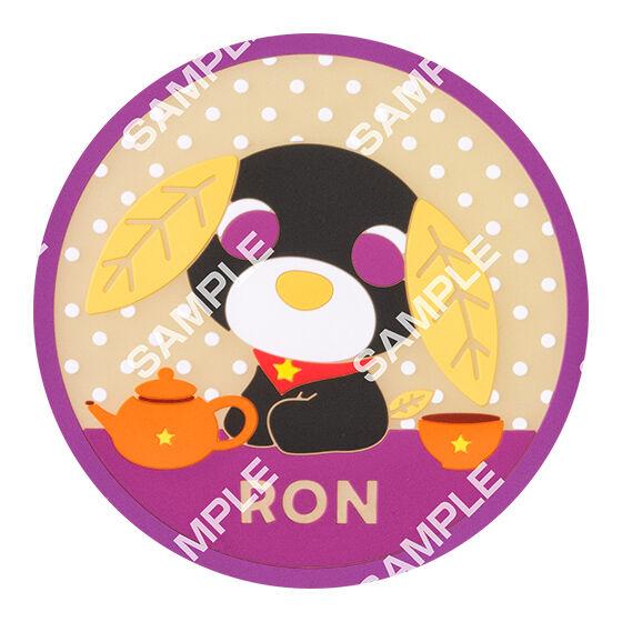 [Flat Gachapon] Ocha Dog Clear Rubber Coaster 5
